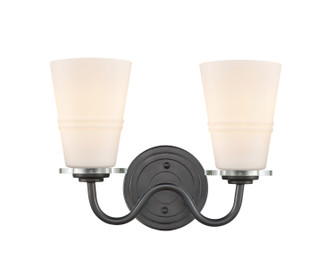 Two Light Bath Vanity in Matte Black (405|421-2W-BK-G4211)