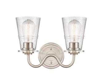 Two Light Bath Vanity in Satin Nickel (405|421-2W-SN-G4214)