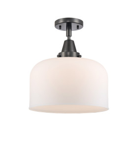 Caden One Light Flush Mount in Matte Black (405|447-1C-BK-G71-L)