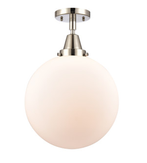 Caden LED Semi-Flush Mount in Polished Nickel (405|447-1C-PN-G201-12-LED)