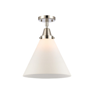 Caden LED Semi-Flush Mount in Polished Nickel (405|447-1C-PN-G41-L-LED)