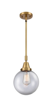 Caden One Light Mini Pendant in Brushed Brass (405|447-1S-BB-G202-8)