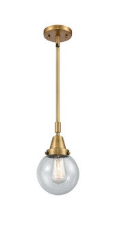 Caden One Light Mini Pendant in Brushed Brass (405|447-1S-BB-G204-6)