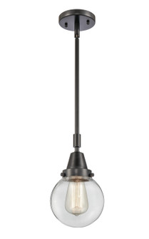 Caden One Light Mini Pendant in Matte Black (405|447-1S-BK-G202-6)