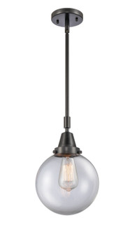 Caden One Light Mini Pendant in Matte Black (405|447-1S-BK-G202-8)