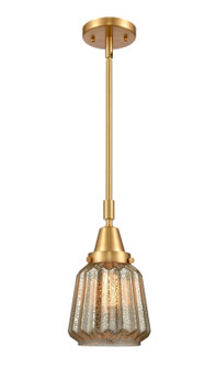 Caden One Light Mini Pendant in Satin Gold (405|447-1S-SG-G146)