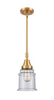 Caden LED Mini Pendant in Satin Gold (405|447-1S-SG-G184-LED)