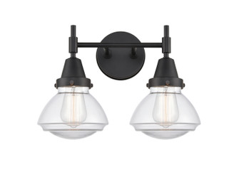 Caden LED Bath Vanity in Matte Black (405|447-2W-BK-G322-LED)