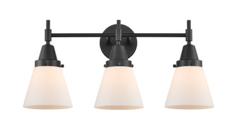 Caden Three Light Bath Vanity in Matte Black (405|447-3W-BK-G61)