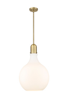 Auralume One Light Pendant in Brushed Brass (405|492-1S-BB-G581-16)