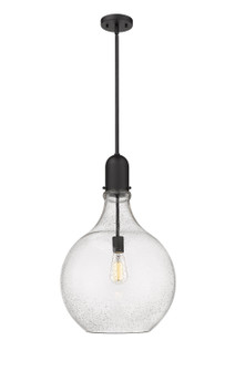 Auralume One Light Pendant in Matte Black (405|492-1S-BK-G584-16)