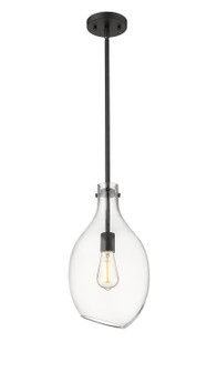 Norwalk One Light Mini Pendant in Matte Black (405|493-1S-BK-G552-9)