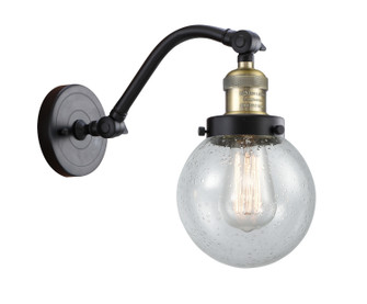 Franklin Restoration One Light Wall Sconce in Black Antique Brass (405|515-1W-BAB-G204-6)
