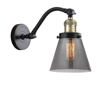 Franklin Restoration One Light Wall Sconce in Black Antique Brass (405|515-1W-BAB-G63)