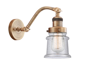 Franklin Restoration One Light Wall Sconce in Brushed Brass (405|515-1W-BB-G184S)