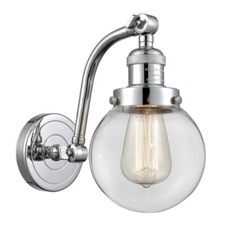 Franklin Restoration One Light Wall Sconce in Polished Chrome (405|515-1W-PC-G202-6)