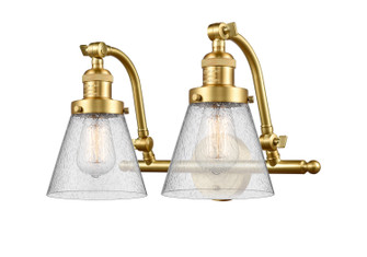 Franklin Restoration Two Light Bath Vanity in Satin Gold (405|515-2W-SG-G64)