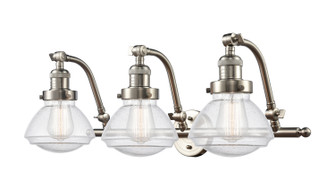 Franklin Restoration LED Bath Vanity in Brushed Satin Nickel (405|515-3W-SN-G324-LED)