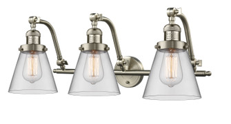 Franklin Restoration Three Light Bath Vanity in Brushed Satin Nickel (405|515-3W-SN-G62)