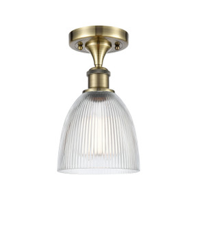 Ballston LED Semi-Flush Mount in Antique Brass (405|516-1C-AB-G382-LED)