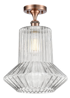 Ballston LED Semi-Flush Mount in Antique Copper (405|516-1C-AC-G212-LED)