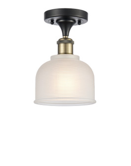 Ballston LED Semi-Flush Mount in Black Antique Brass (405|516-1C-BAB-G411-LED)