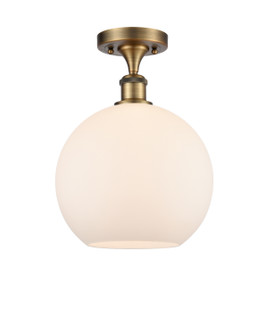 Ballston One Light Semi-Flush Mount in Brushed Brass (405|516-1C-BB-G121-10)