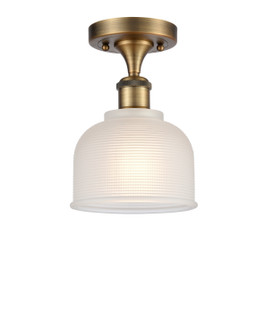 Ballston One Light Semi-Flush Mount in Brushed Brass (405|516-1C-BB-G411)