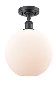 Ballston One Light Semi-Flush Mount in Matte Black (405|516-1C-BK-G121-10)