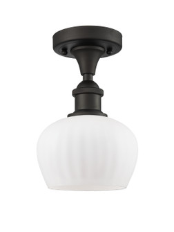 Ballston One Light Semi-Flush Mount in Oil Rubbed Bronze (405|516-1C-OB-G91)