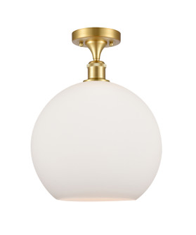 Ballston One Light Semi-Flush Mount in Satin Gold (405|516-1C-SG-G121-12)