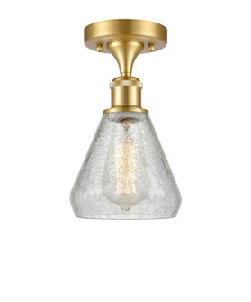 Ballston One Light Semi-Flush Mount in Satin Gold (405|516-1C-SG-G275)