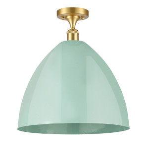 Ballston LED Semi-Flush Mount in Satin Gold (405|516-1C-SG-MBD-16-SF-LED)