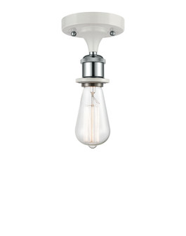 Ballston One Light Semi-Flush Mount in White Polished Chrome (405|516-1C-WPC)