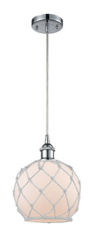 Ballston One Light Mini Pendant in Polished Chrome (405|516-1P-PC-G121-8RW)