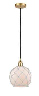 Ballston LED Mini Pendant in Satin Gold (405|516-1P-SG-G121-8RW-LED)