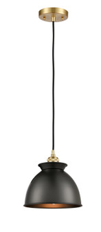 Ballston LED Mini Pendant in Satin Gold (405|516-1P-SG-M14-BK-LED)
