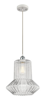 Ballston LED Pendant in White Polished Chrome (405|516-1P-WPC-G212-LED)