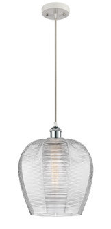 Ballston One Light Mini Pendant in White Polished Chrome (405|516-1P-WPC-G462-12)