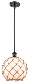 Ballston One Light Mini Pendant in Matte Black (405|516-1S-BK-G121-10RB)