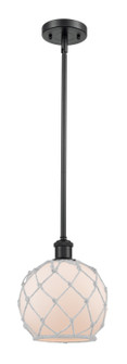 Ballston One Light Mini Pendant in Matte Black (405|516-1S-BK-G121-8RW)