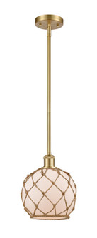 Ballston One Light Mini Pendant in Satin Gold (405|516-1S-SG-G121-8RB) Ballston One Light Mini Pendant in Satin Gold (405|516-1S-SG-G121-8RB)