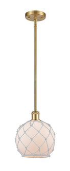 Ballston LED Mini Pendant in Satin Gold (405|516-1S-SG-G121-8RW-LED)
