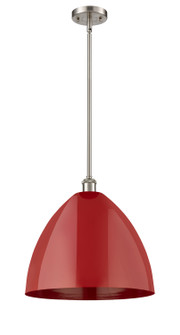 Ballston LED Pendant in Brushed Satin Nickel (405|516-1S-SN-MBD-16-RD-LED)