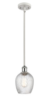 Ballston One Light Mini Pendant in White Polished Chrome (405|516-1S-WPC-G292)