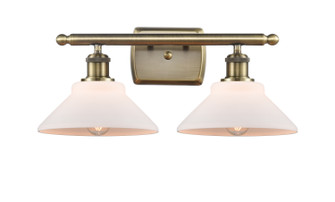 Ballston LED Bath Vanity in Antique Brass (405|516-2W-AB-G131-LED)