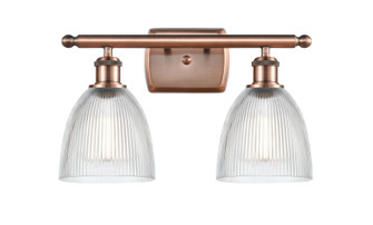 Ballston LED Bath Vanity in Antique Copper (405|516-2W-AC-G382-LED)