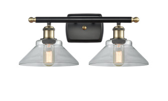 Ballston Two Light Bath Vanity in Black Antique Brass (405|516-2W-BAB-G132)