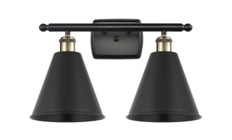 Ballston Two Light Bath Vanity in Black Antique Brass (405|516-2W-BAB-MBC-8-BK)