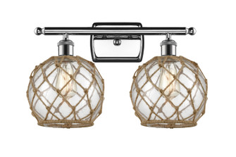 Ballston Two Light Bath Vanity in Polished Chrome (405|516-2W-PC-G122-8RB)